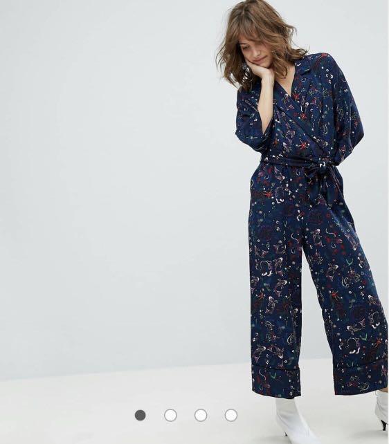 monki wrap jumpsuit