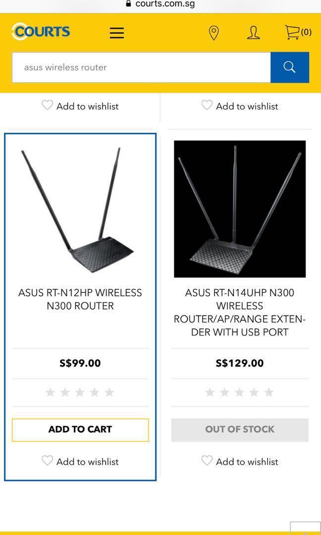 New Asus Router Rt N12 Wireless N300 Electronics Others On Carousell