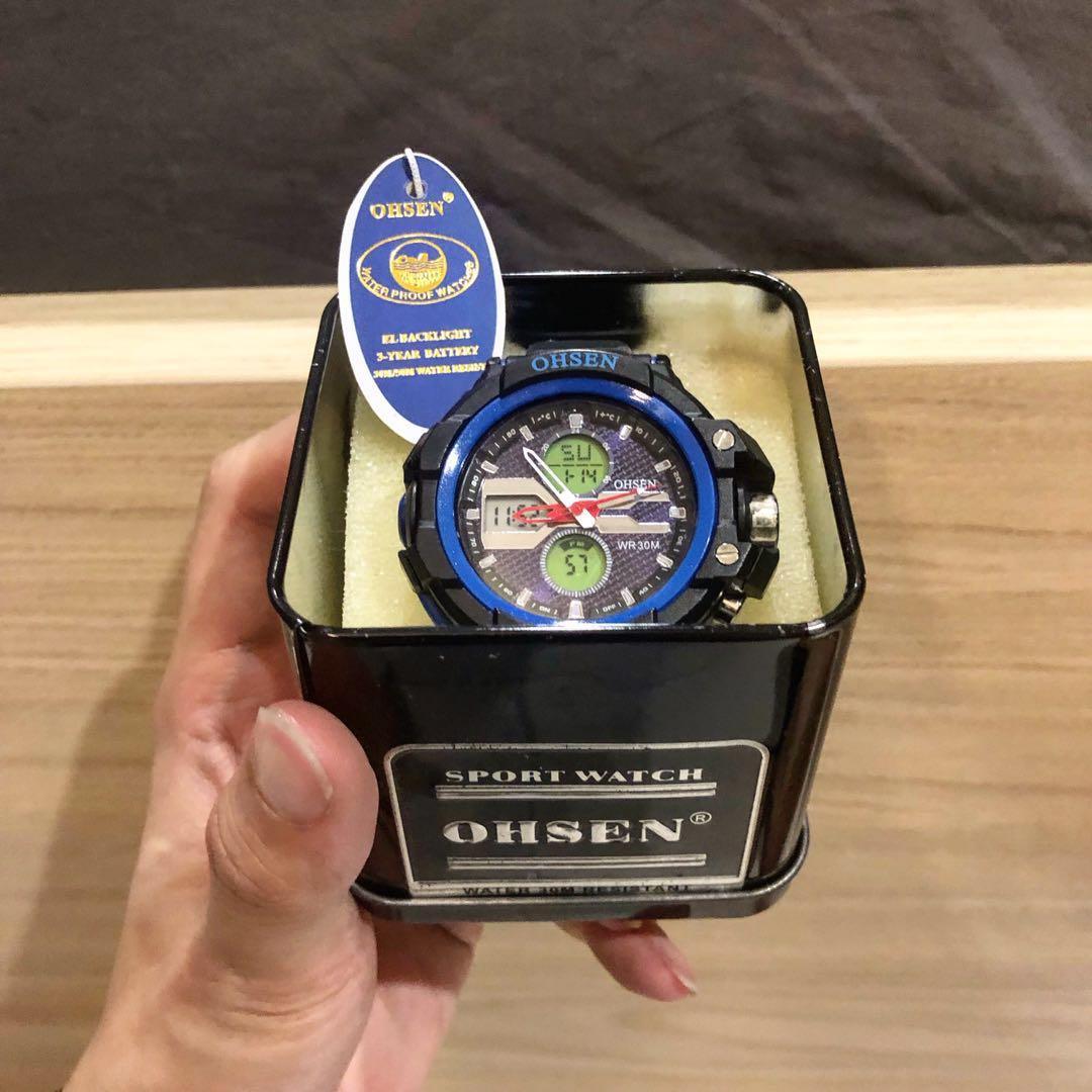 Ohsen sport watch water 30m resistant top