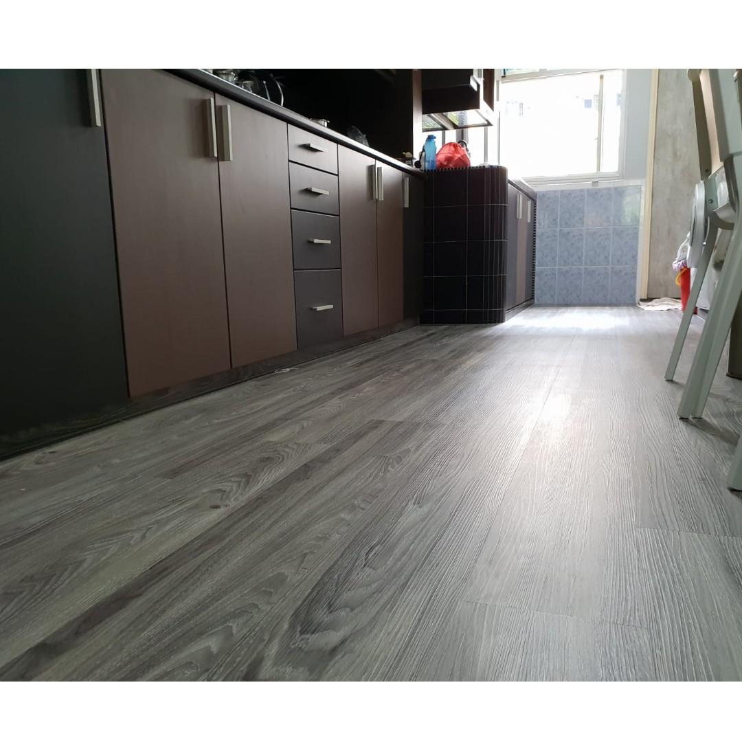 Overlay Kitchen With Vinyl Flooring Furniture Home Decor Others On Carousell