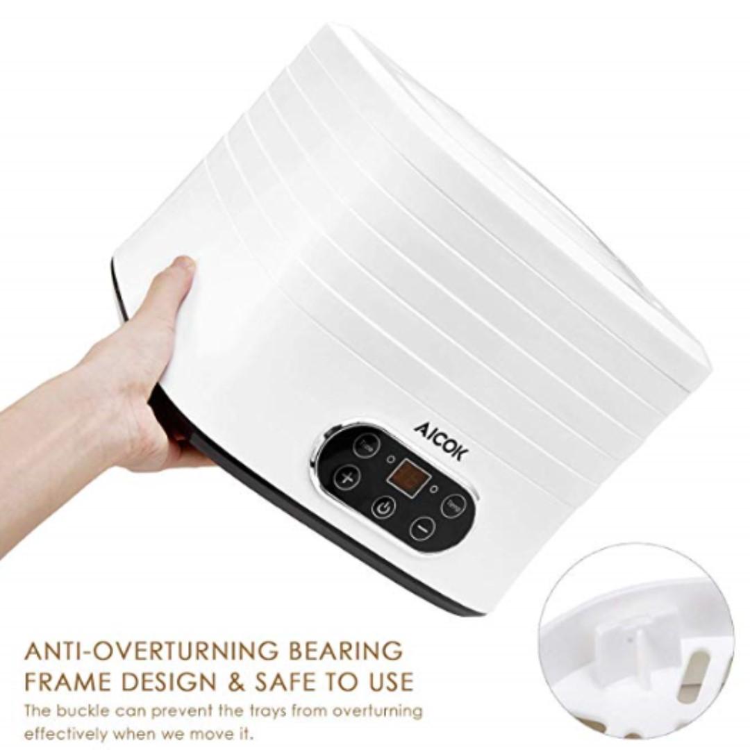 P12 Aicok Food Dehydrator Digital Food Dryer with 5 Large Trays, 3570