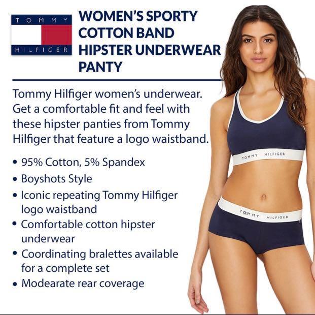 tommy hilfiger sports bra and panty set