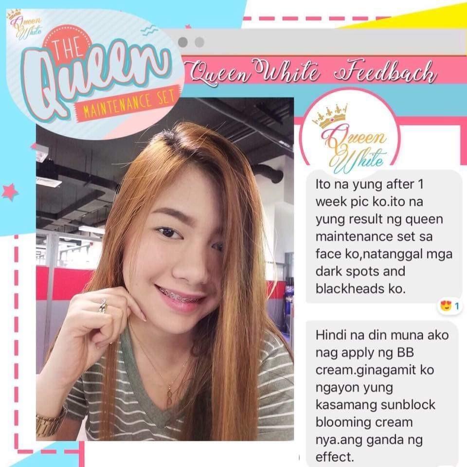 Queen White Maintenance Set (Category: Hair Removal) located in Pasig City. Submitted by imfearlessanna (Listing ID 216990879, Image 2). Description: Gusto mo bang ma-maintain ang iyong kagandahan👱🏼‍♀️,basic lang yan! QUEEN MAINTENANCE SET ang sagot sa FES problems mo! Highly recommended for less problematic skin. Yes! Less problematic skin meaning Sa mga FES na hindi naman karamihan ang pimples,oilyness,freckles,blackheads at kung anek-anek pa