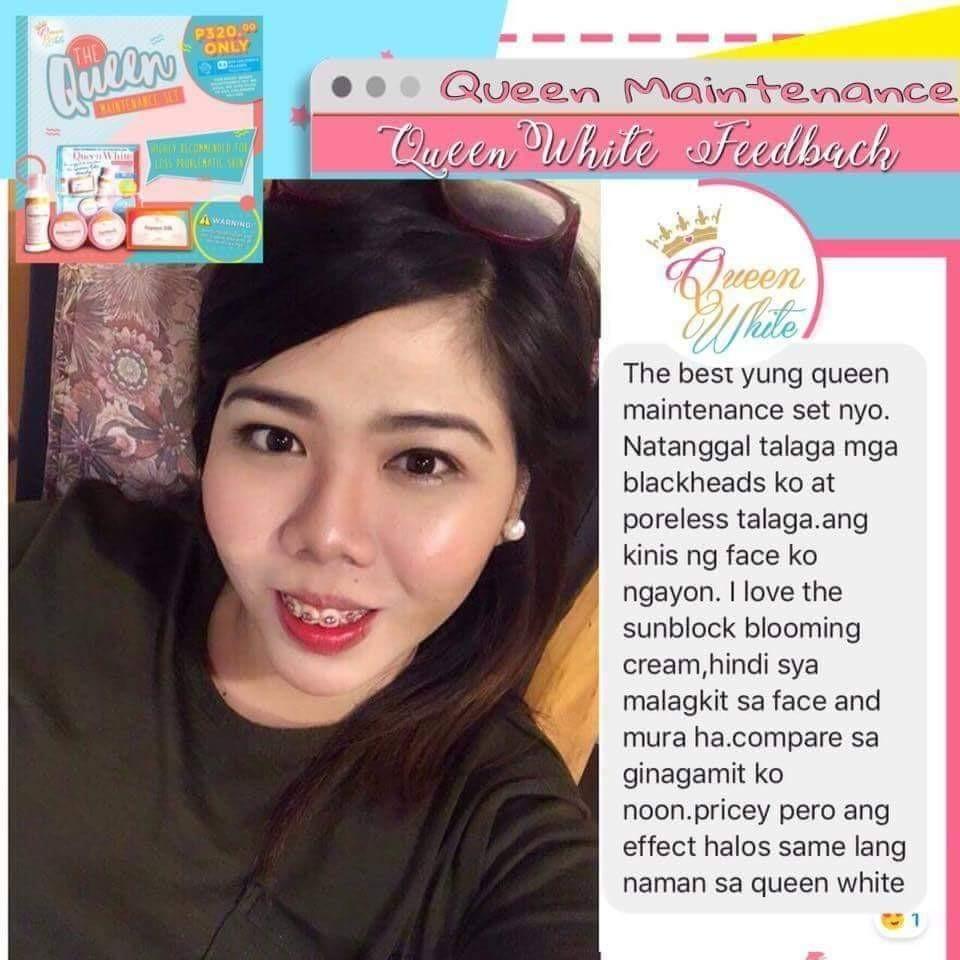 Queen White Maintenance Set (Category: Hair Removal) located in Pasig City. Submitted by imfearlessanna (Listing ID 216990879, Image 3). Description: Gusto mo bang ma-maintain ang iyong kagandahan👱🏼‍♀️,basic lang yan! QUEEN MAINTENANCE SET ang sagot sa FES problems mo! Highly recommended for less problematic skin. Yes! Less problematic skin meaning Sa mga FES na hindi naman karamihan ang pimples,oilyness,freckles,blackheads at kung anek-anek pa