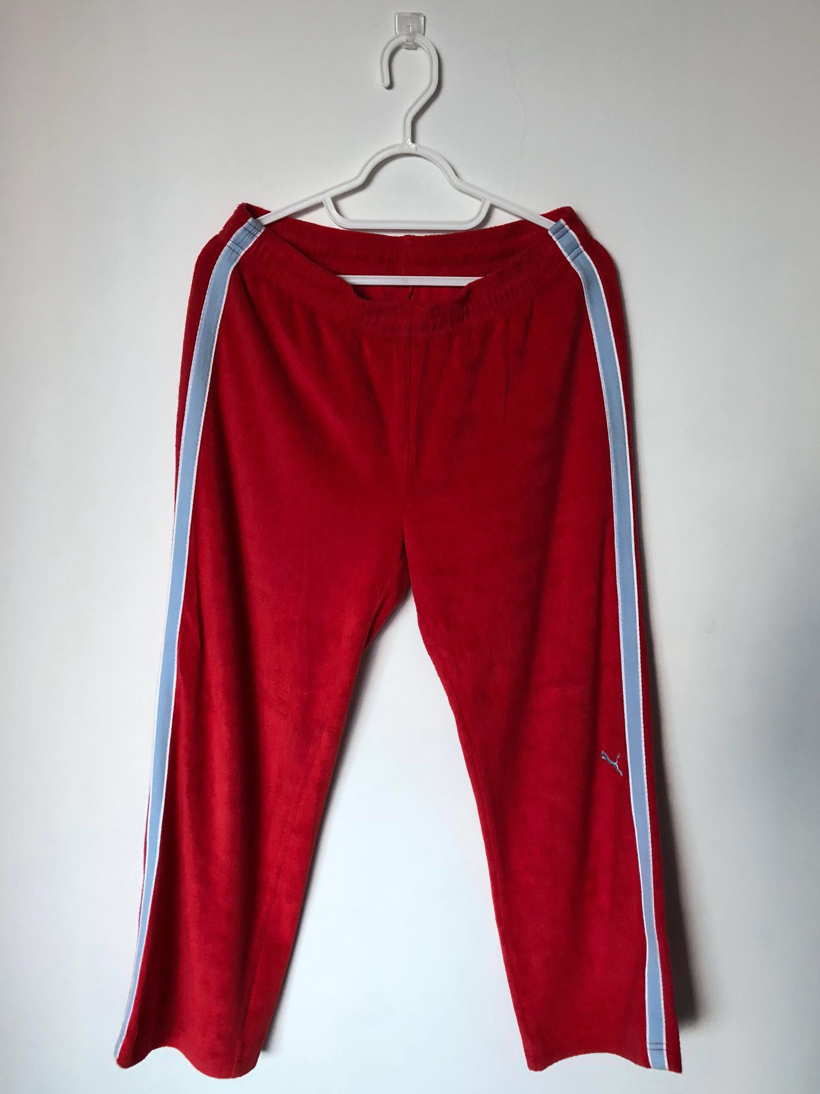 red puma sweatpants