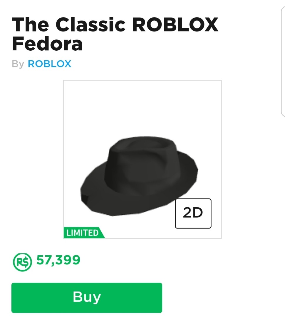 Roblox Limited Classic Fedora Toys Games Video Gaming In Game Products On Carousell - roblox fedora code 2019