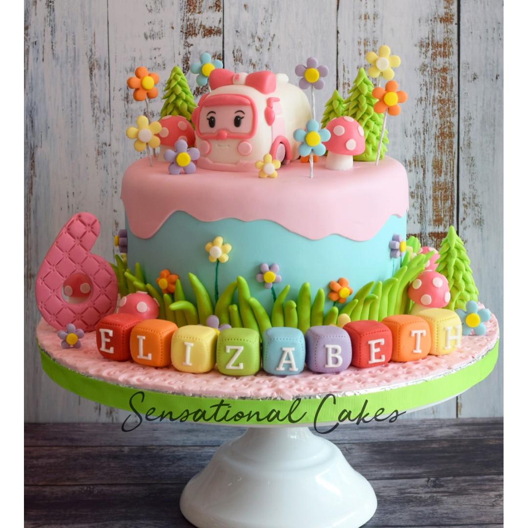 Pink Police Car Cartoon Character Amber Pastel Pink Garden Theme