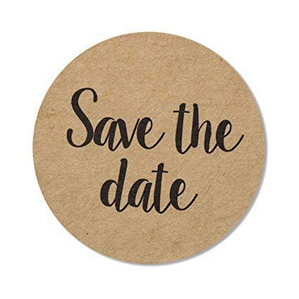 Round Sticker Labels Save The Date Stickers Design Craft Art Prints On Carousell