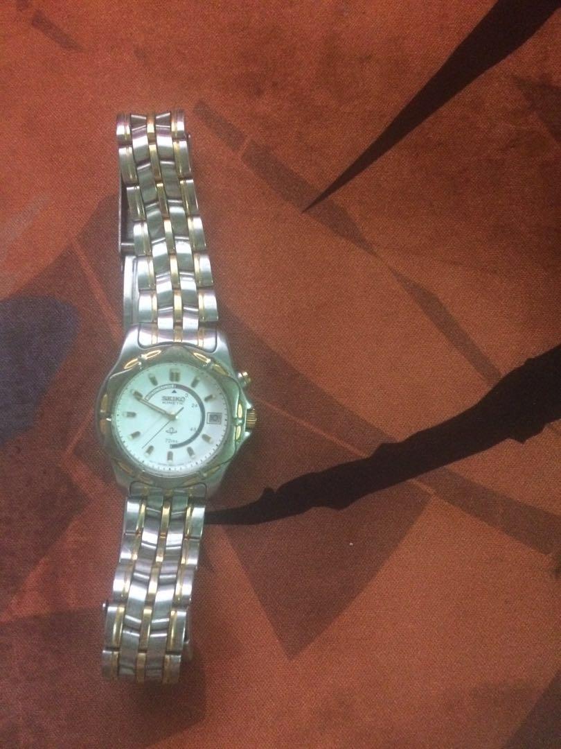 Seiko ladies kinetic 3m22 0a33 72hrs Women s Fashion Watches on