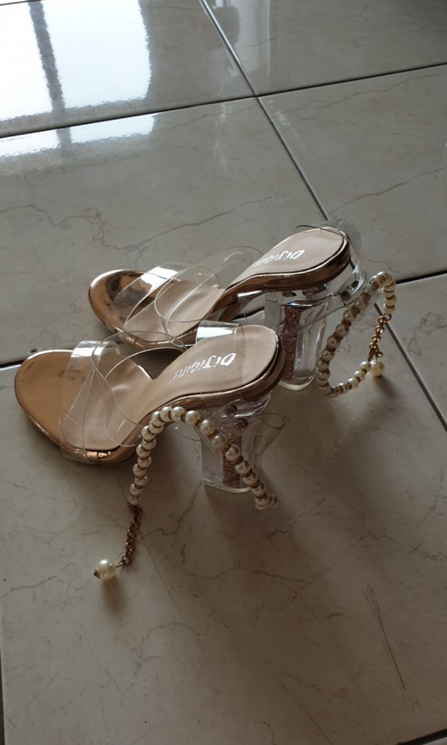 Sepatu Kaca Transparant High Heels Fesyen Wanita Sepatu Di Carousell