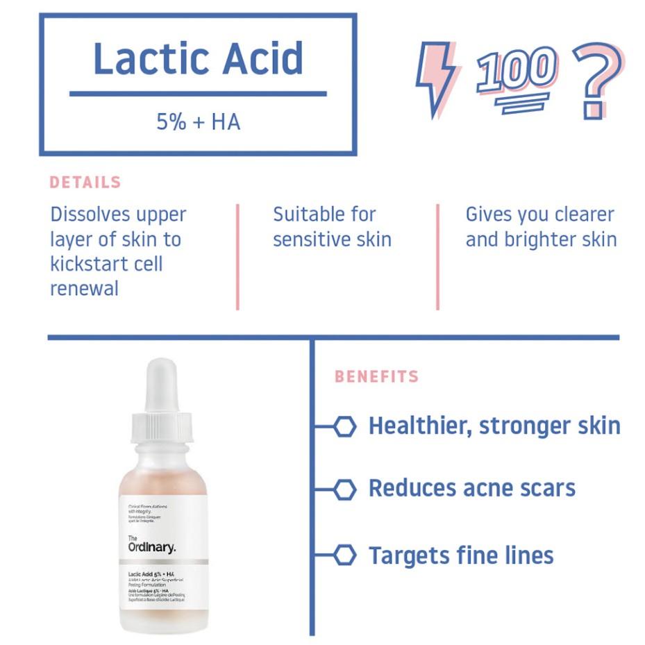 The Ordinary Lactic Acid 10 + HA 2, Beauty & Personal Care, Face