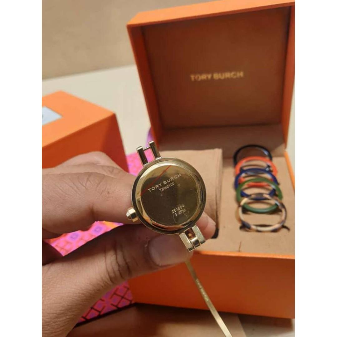 Tory Burch TBW2100 Gigi Bangle Stainless Steel Watch Gold-Tone