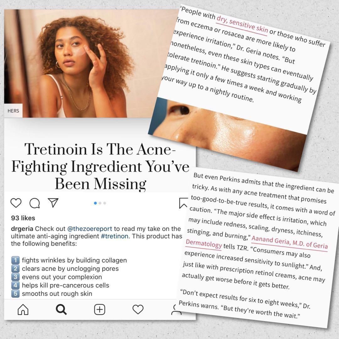 Tretinoin Retin A 0.05 ( for acne , scar , melasma , pigmentation