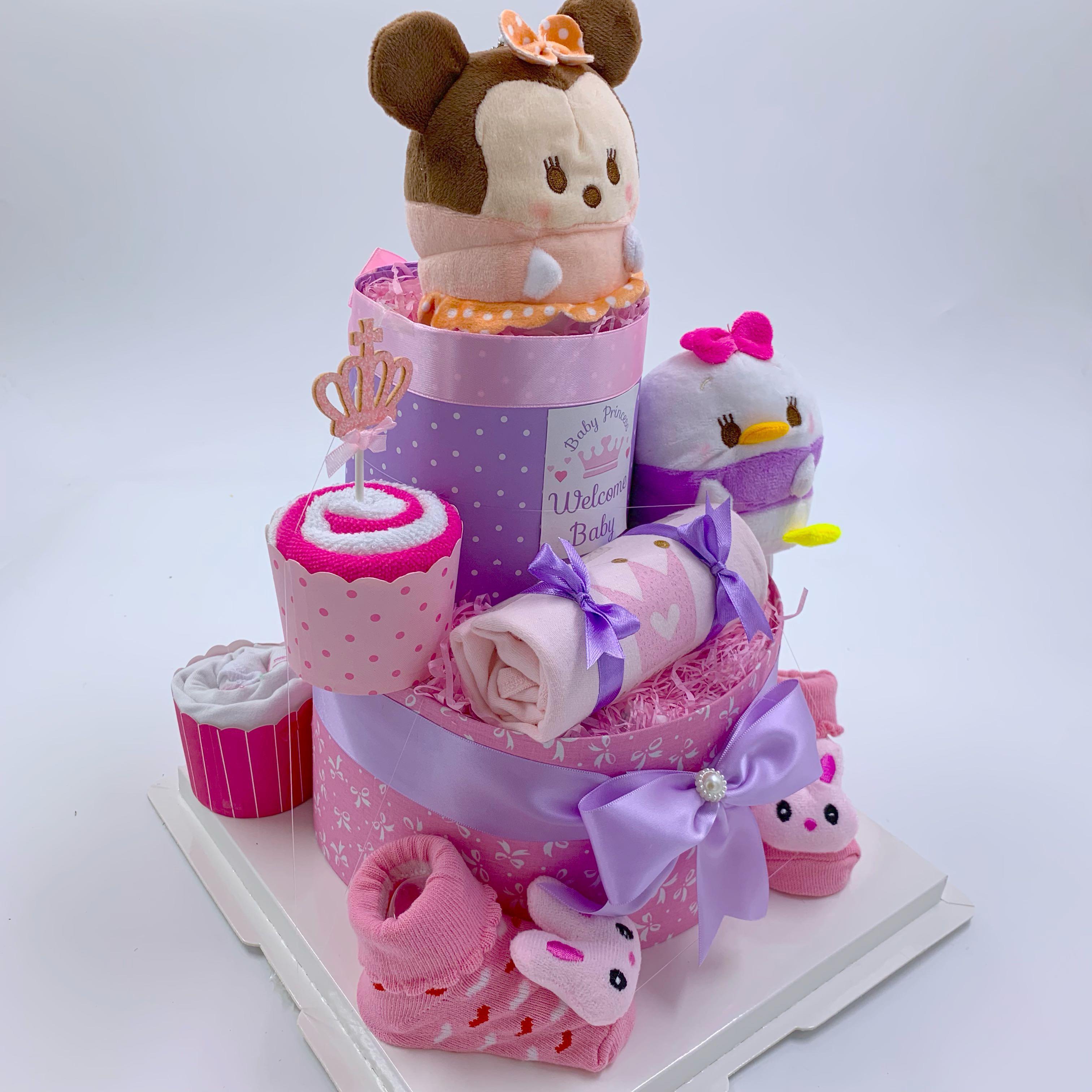 Tsum Tsum 2tier Baby Diapers Cake, Babies & Kids, Bathing & Changing