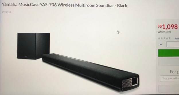 Yamaha 706 soundbar online
