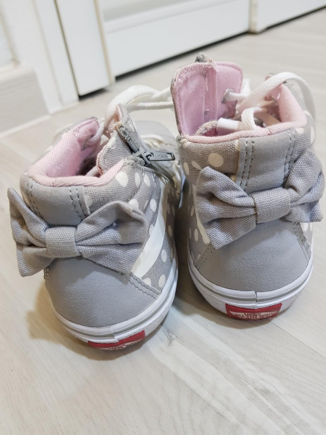 Vans Girls Sneakers High Cut Shoes sz 8 sz 11 Babies Kids