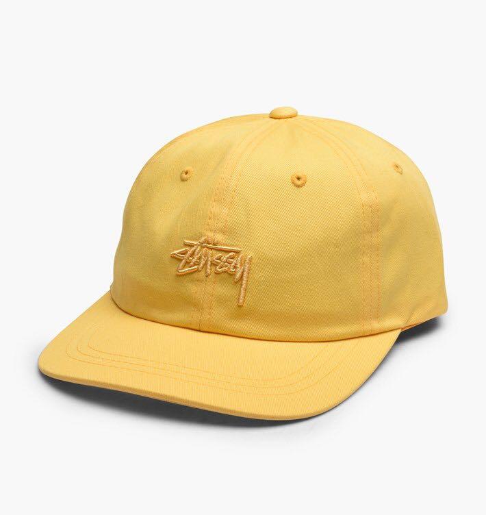 yellow stussy hat