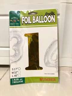 Foil Balloon “1”