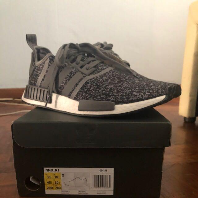 Adidas NMD R1 dark grey, Men's Fashion 