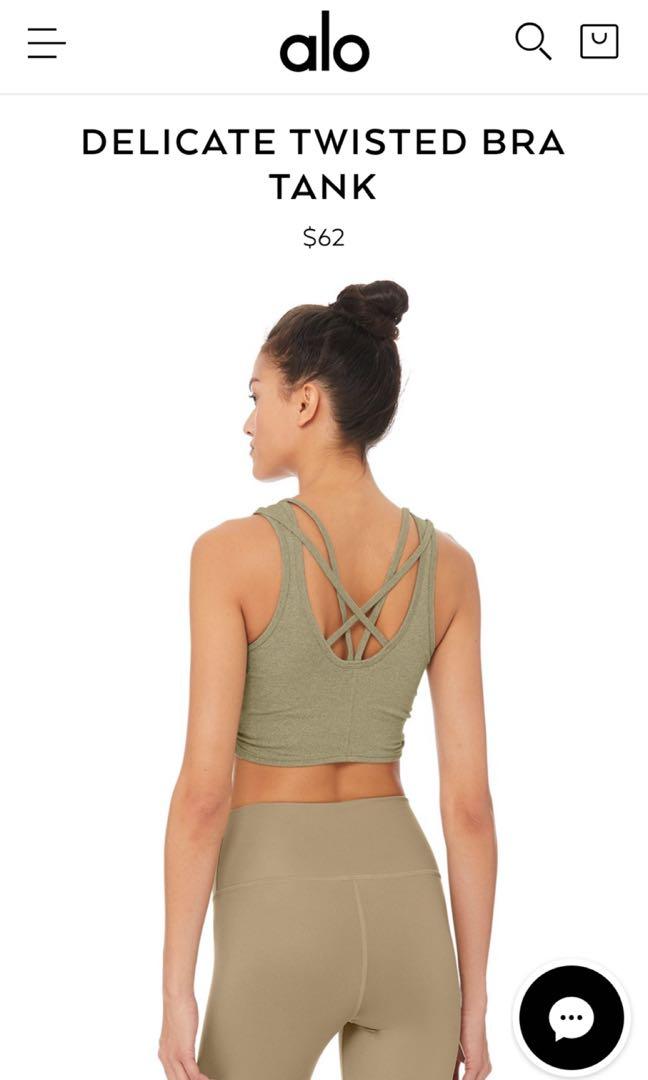 Alo delicate discount twisted bra tank