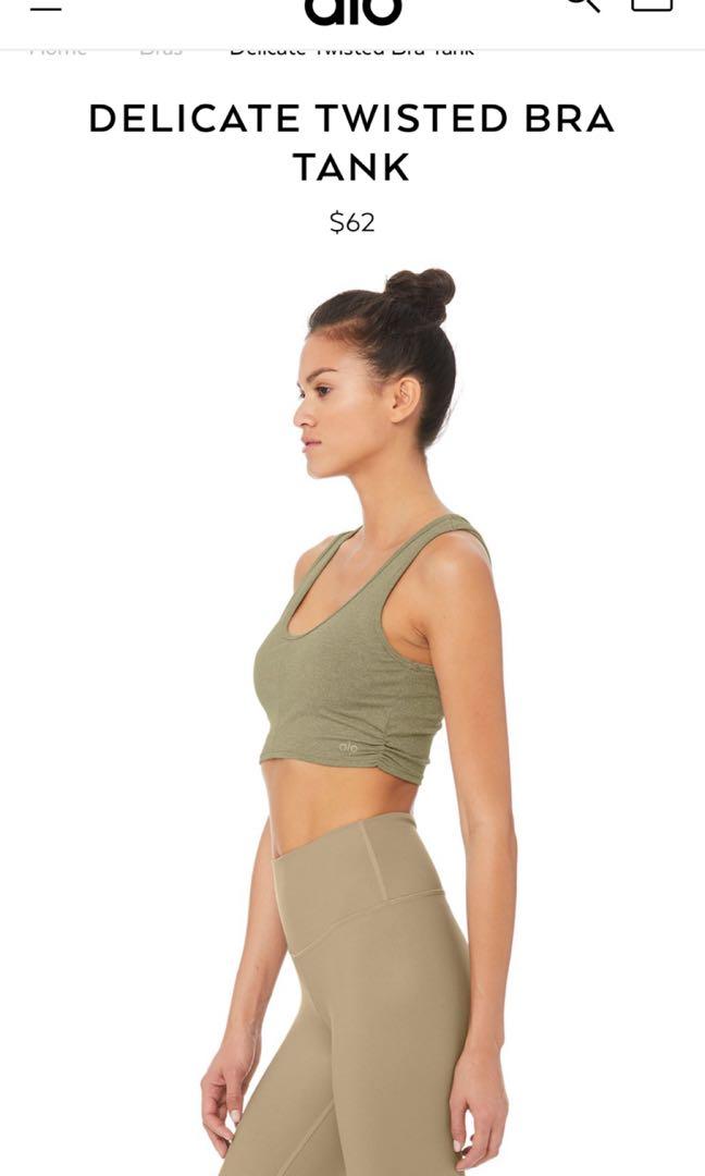 Alo delicate twisted bra tank 2025