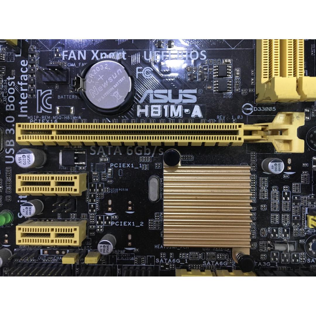 Asus H81MA Motherboard (negotiable price), Computers & Tech, Parts