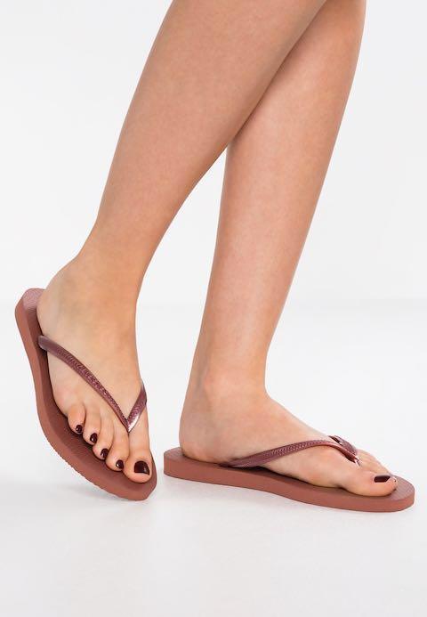 havaianas slim bronze