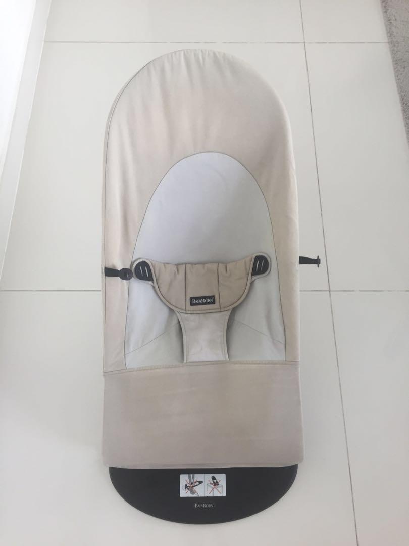 Baby Bjorn Bouncer Beige Babies Kids Baby Nursery Kids Furniture Cots Cribs On Carousell