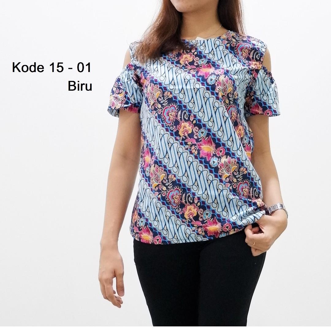 Baju Batik Wanita Batik Formal Kantoran Batik Kencana Strech Kode 15 01 Olshop Fashion Olshop Wanita Di Carousell