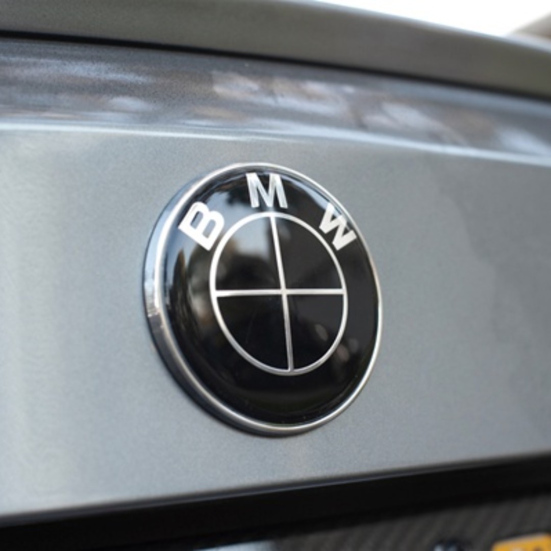 Brand New Bmw Boot Emblem 74mm Black Car Accessories Accessories On Carousell