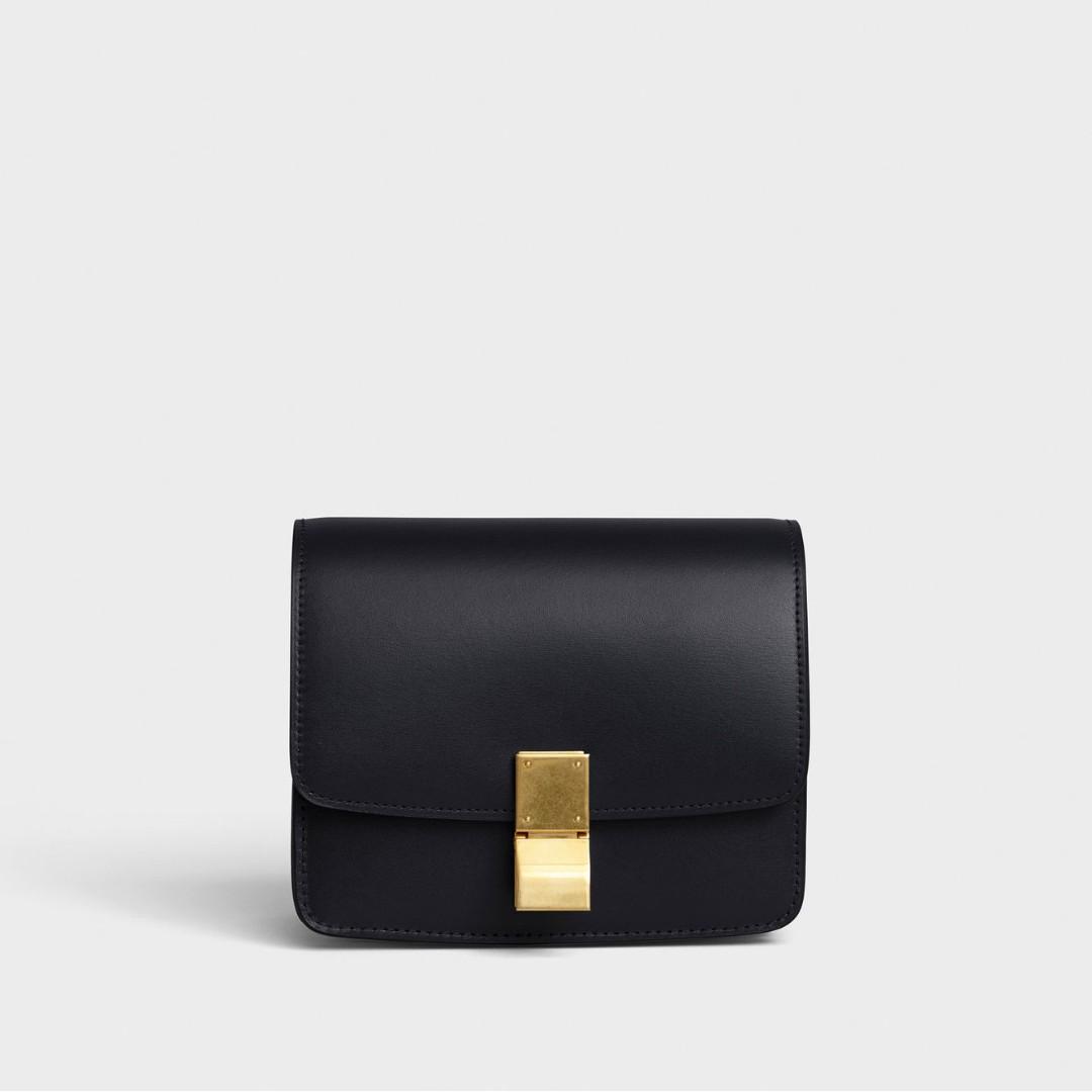 celine small classic bag in box calfskin