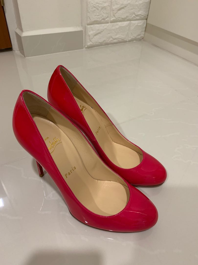 Christian Louboutin Hot Pink heels 