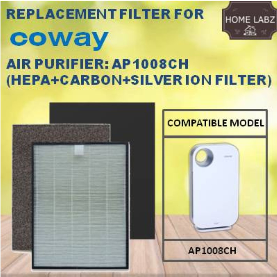 Compatible Filter for Coway AP1008CH AP1008DH TV Home