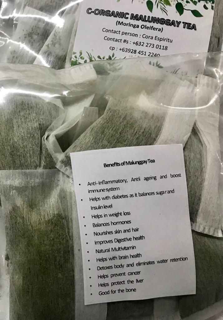 C-Organic Malunggay Tea (Moringa) (Category: Fresh Produce) located in Las Pinas. Submitted by enything (Listing ID 217223446, Image 2). Description: Malunggay Tea (Moringa) 6 pesos per tea bag 10 pcs per pack .