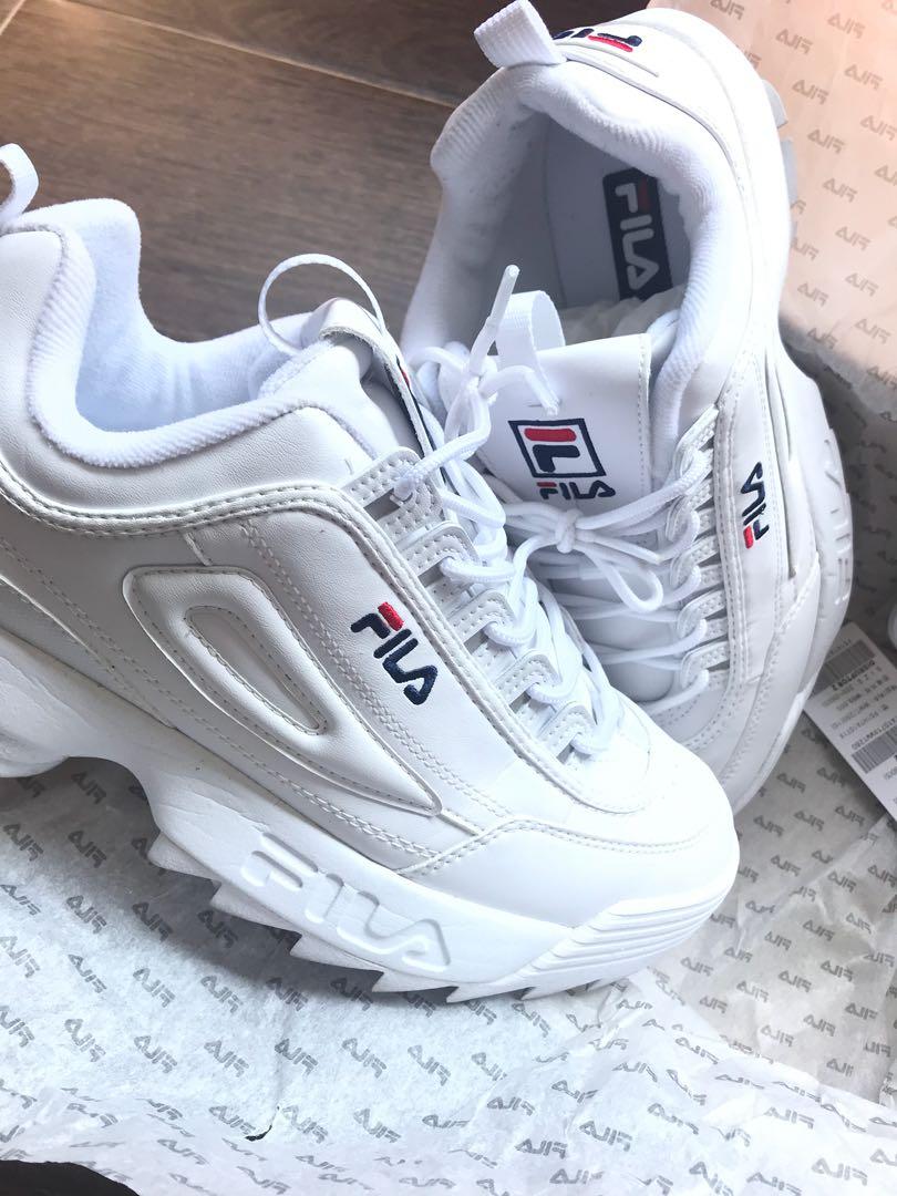 Fila Disruptor shoes in white