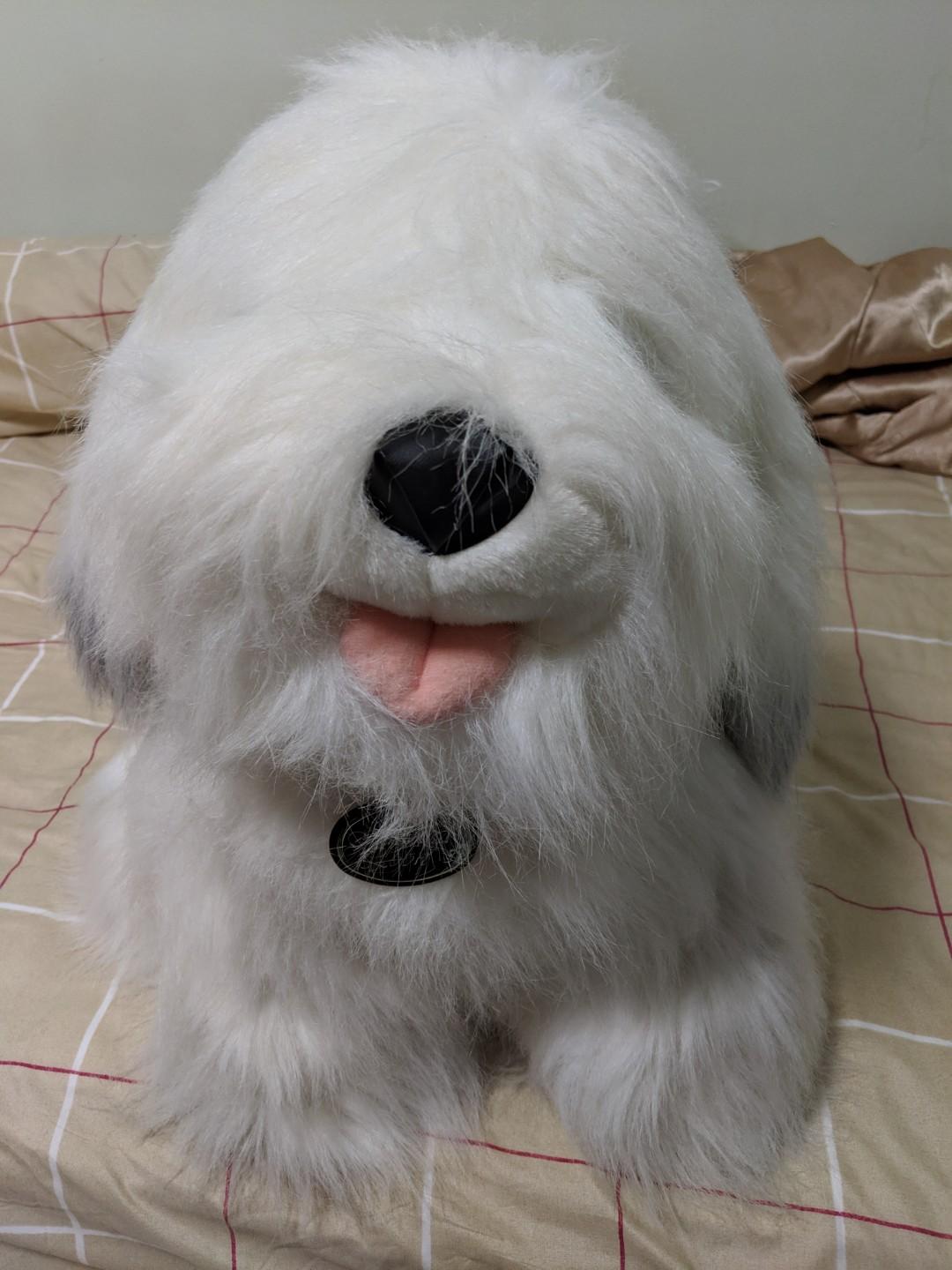 Large old english sheepdog stuffed animal on sale