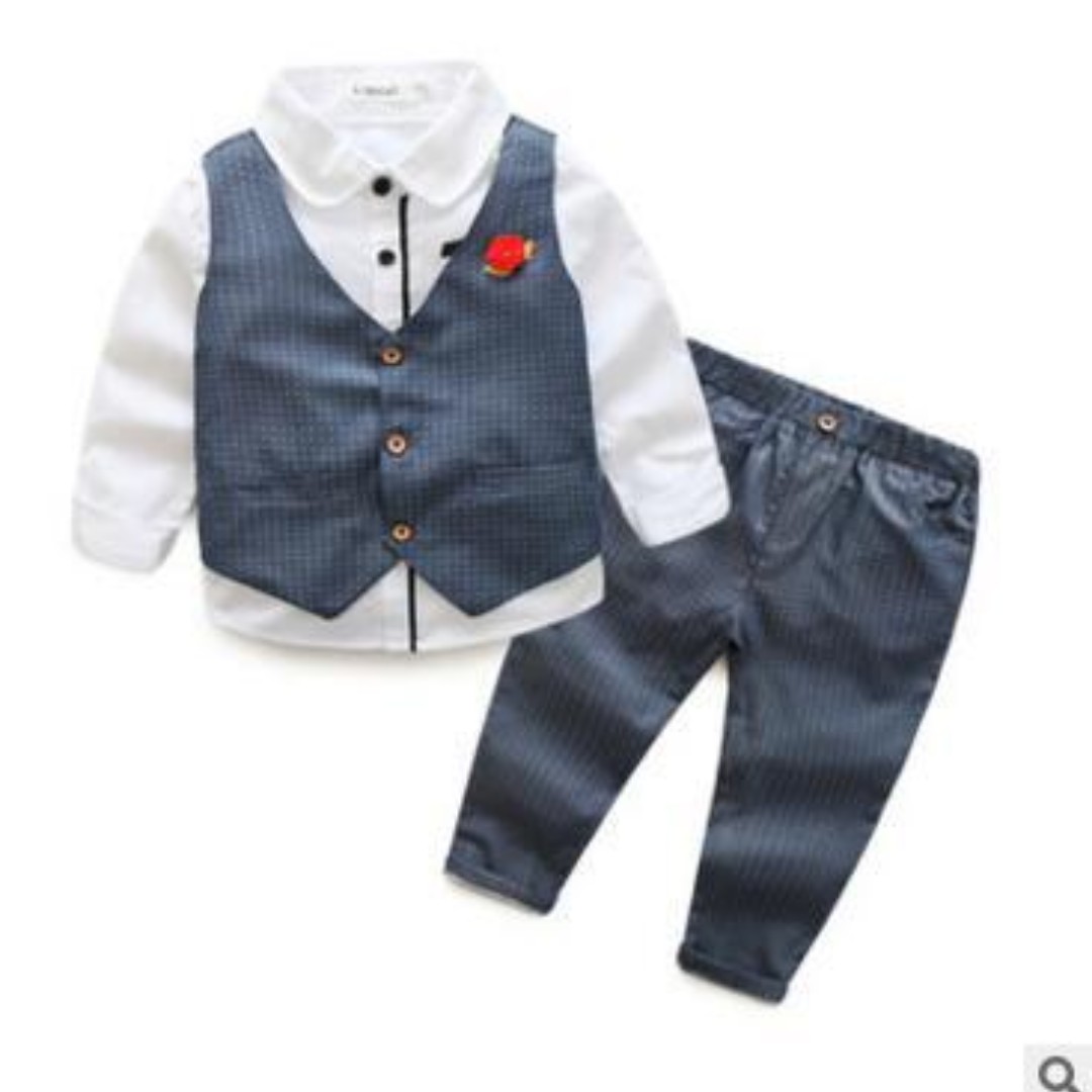 Gray Boy Suits For Ring Bearers Flower Boys Or Wedding Guests