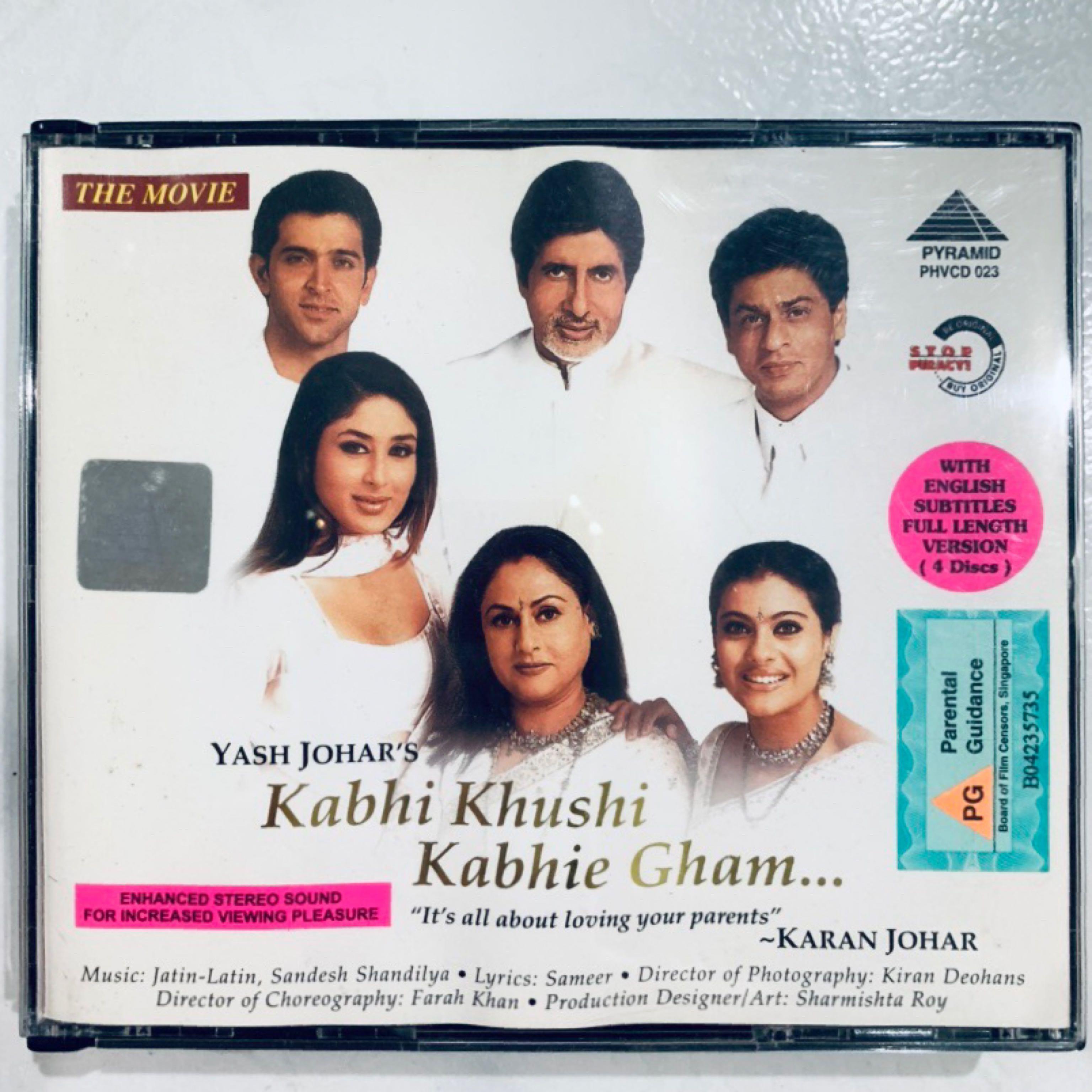 Hindi Movie Kabhi Khushi Kabhie Gham Vcd Music Media Cds Dvds Other Media On Carousell You are streaming your movie kabhi khushi kabhie gham released in 2001 , directed by karan johar ,it's runtime duration is 210 minutes , it's quality is hd and you are watching this movies on w6.123movie.cc , main theme of this movies is that rahul, the adoptive son of business magnate. hindi movie kabhi khushi kabhie gham vcd