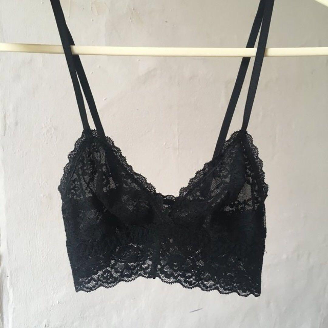 Brand New) H&M Lace Bralette, Women's Fashion, Undergarments & Loungewear  on Carousell