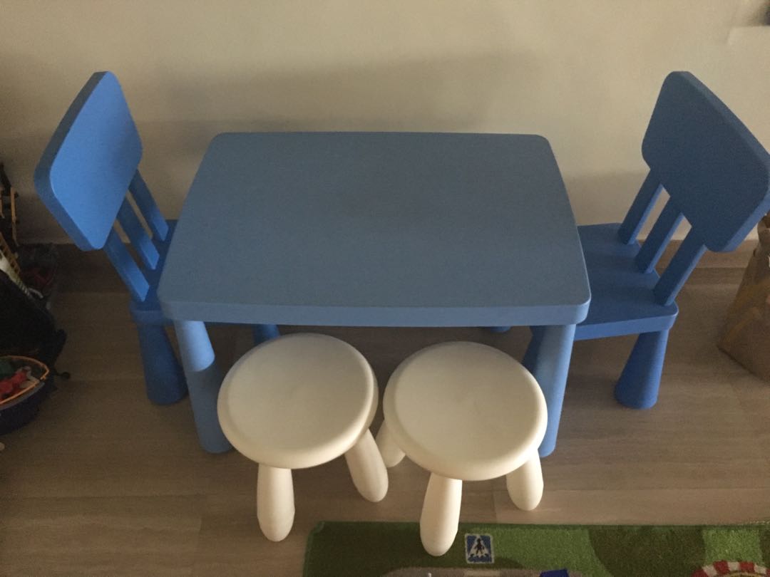 ikea children’s table chairs and stools