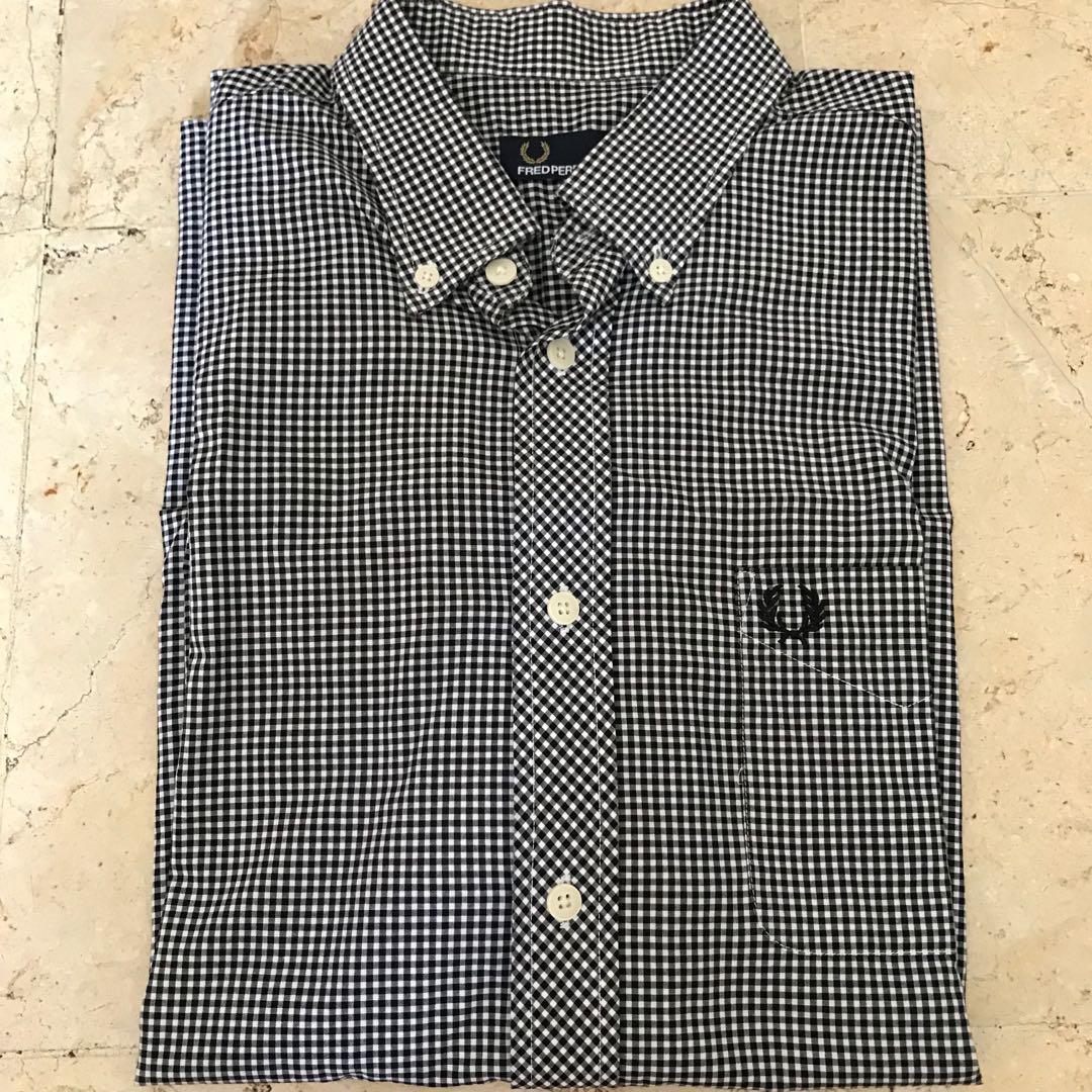 Kemeja Fred Perry Micro Gingham 