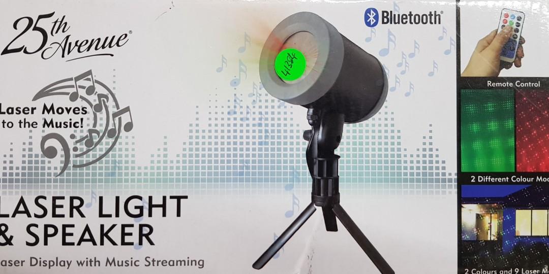 Laser shop light speaker