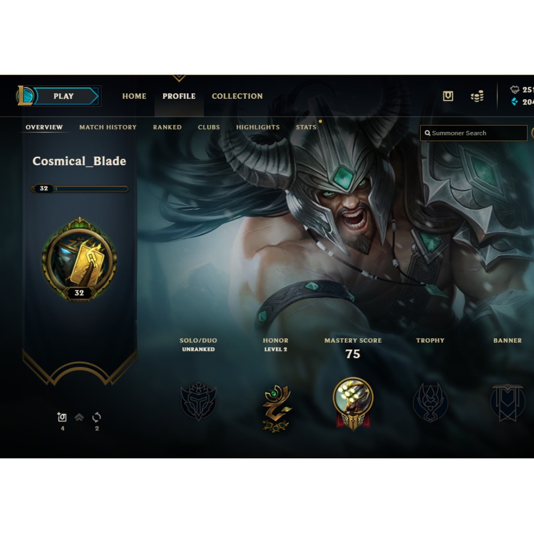 League Of Legends Account Toys Games Video Gaming