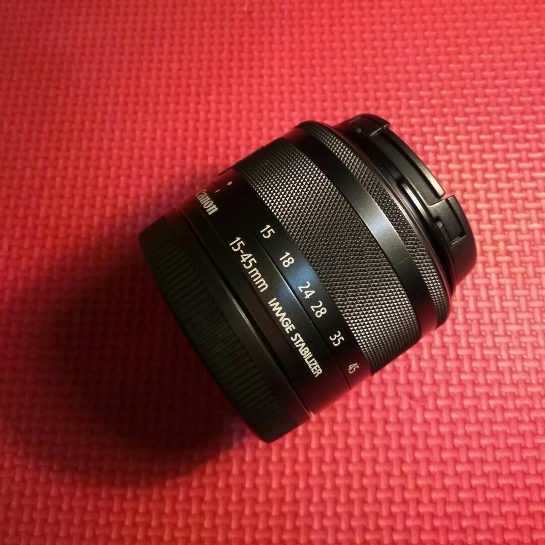 lensa kit mirrorless canon 15 45mm stm