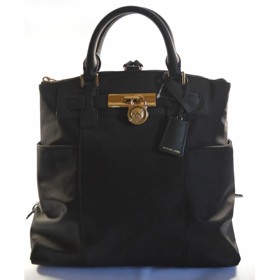 michael kors hamilton backpack black