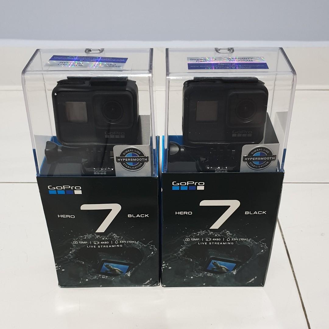 New Gopro Hero 7 Black Brand New Sealed In Box 1 Year Local Warranty Photography Cameras Others On Carousell