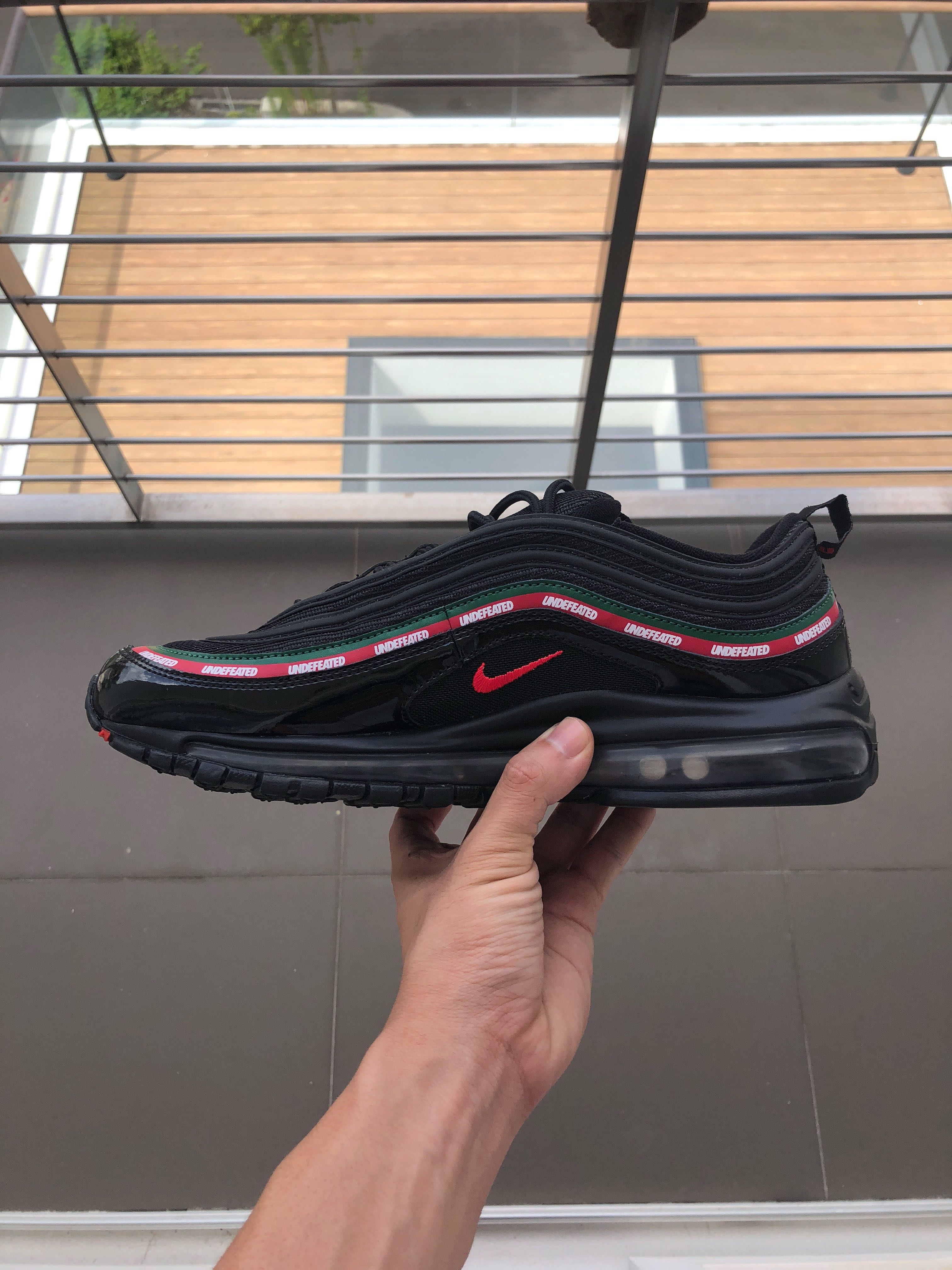 Nike Air Max 97 UNDEFEATED Black US10.5 UK9.5 Men s Fashion