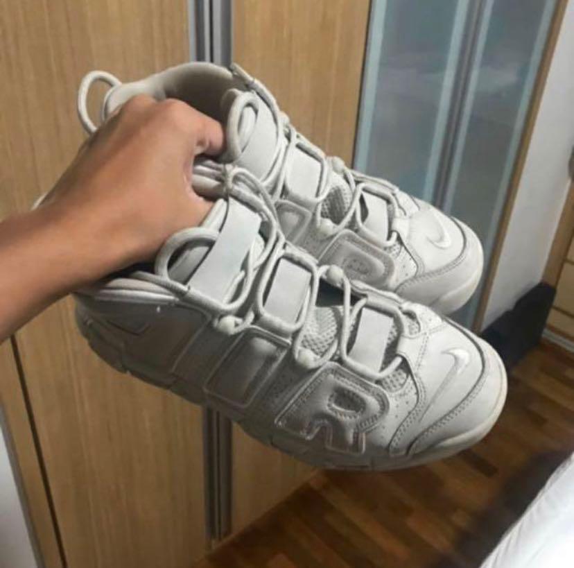 nike air more uptempo mens grey