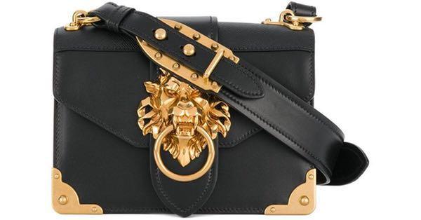 prada cahier bag lion