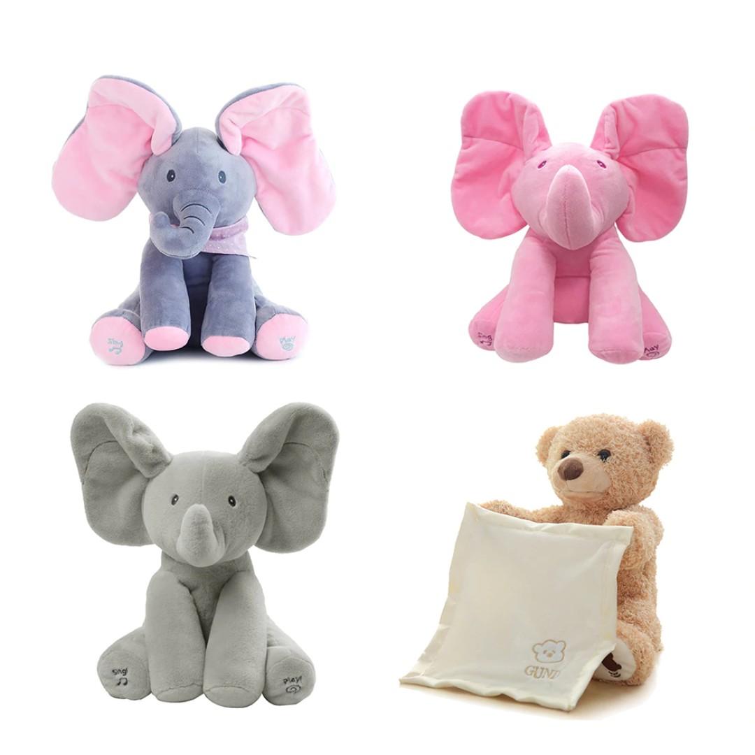 elephant baby toy peek a boo